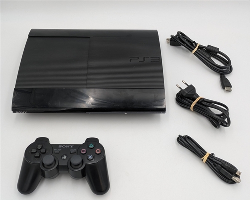 Playstation 3 Konsol - Super Slim 500 GB - SNR 02-27445842-1490263-CECH-4004C (B Grade) (Genbrug)